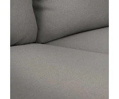 Customform Sofa, POSH Juodas 3 vietų, 89x205 cm, Pilka