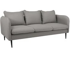 Customform Sofa, POSH Juodas 3 vietų, 89x205 cm, Pilka