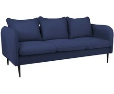 Customform Sofa, POSH Juodas 3 vietų, 89x205x90 cm, Juoda