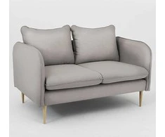 Customform Sofa, POSH WOOD 2 vietų, 89x145x90 cm, Pilka