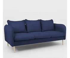 Customform Sofa, POSH WOOD 3 vietų, 89x205 cm, Rašalinė