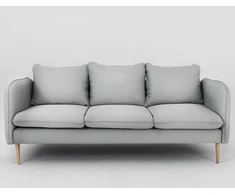 Customform Sofa, POSH WOOD 3 vietų, 89x205 cm, Platininė pilka
