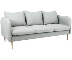 Customform Sofa, POSH WOOD 3 vietų, 89x205 cm, Platininė pilka