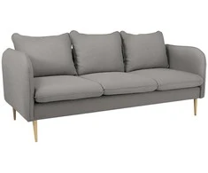 Customform Sofa, POSH WOOD 3 vietų, 89x205x90 cm, Pilka