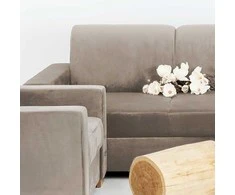 Customform Sofa, STABLE dviems, 0.95x1.65 m, Bežinė
