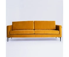 Customform Sofa, VERGAN, 212x88 cm, Juoda