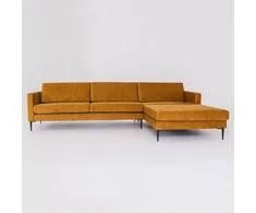 Customform Sofa, VERGAN P, 182x297 cm, Passion Fruit