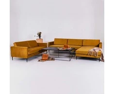 Customform Sofa, VERGAN P, 182x297 cm, Passion Fruit