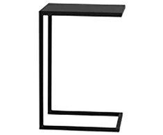 Customform Šonas stalas, LUPE METAL 30, 0.4x0.3x0.6 m, Juoda