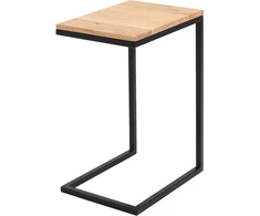 Customform Šoninis stalas, LUPE 30 MASIVINĖ MEDIENA, 40x30x60 cm, Juoda