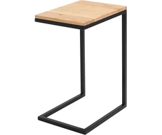 Customform Šoninis stalas, LUPE 30 MASIVINĖ MEDIENA, 40x30x60 cm, Juoda