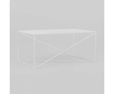 Customform Šoninis stalas, MEMO METAL, 50x50 cm, Baltas