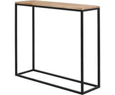 Customform Šoninis stalas, SIDER METAL, 0.5x0.7 m, Juodas