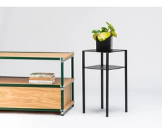 Customform Šoninis staliukas, TENSIO 2 FLOOR FLEX, Juodas