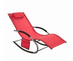 Sobuy , Supamasis krėslas, Poilsio krėslas, Lauko baldai, raudona, OGS28-R