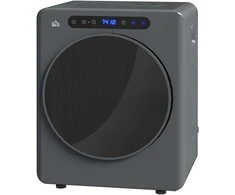 HOMCOM skalbiamosios džiovyklės, 6 programos, 40-60 ℃, 4kg talpa, kompaktiška, lietimui jautrus valdymas, pilka