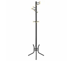 Songmics Drabužių kabykla su kabliukais RCR028B01, juoda