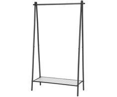 SONGMICS pastatoma drabužių kabykla su lentyna, 92,5 x 33,5 x 155 cm, HSR23BK