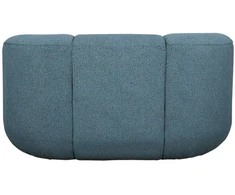 Dviejų vietų sofa Nua, 150 cm, mėlynas audinys