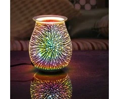 Elektrinė aromaterapinė lempa, Candle Brothers, 16x16x21 cm, Sidabrinė