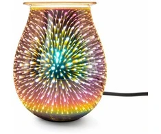 Elektrinė aromaterapinė lempa, Candle Brothers, 16x16x21 cm, Sidabrinė