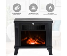 Homcom Elektrinis židinys 600/1200W, juoda, 34x17x31 cm