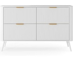 Eltap Šoninė spintelė, Chavelle, 150x90x40 cm, Balta