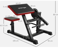 Sportnow Sporto treniruoklis, 105x95x80 cm, Juodas
