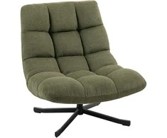Fotelis Aosom Lounge kėdė 75x95x90 cm žalia Chenille apmušalai