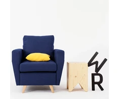 Fotelis Customform Kėdė, LOVER, 90x79x86 cm, Rašalinis