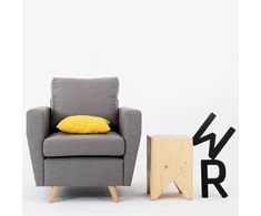 Fotelis Customform Kėdė, LOVER, 90x79x86 cm, Pilka