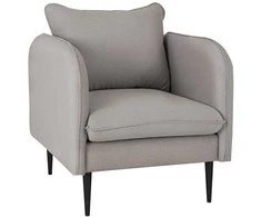 Fotelis Customform Kėdė, POSH Juodas, 89x80x90 cm, Juoda