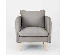 Fotelis Customform Kėdė, POSH WOOD, 89x80x90 cm, Pilka