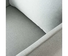 Fotelis Customform Kėdė, POSH WOOD- platyna(et90), 89x80x90 cm, Platinos Pilka