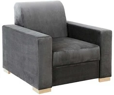 Fotelis Customform Kėdė, STABLE, 95x90x82 cm, Gelsvai Pilka