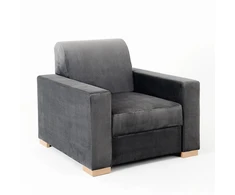 Fotelis Customform Kėdė, STABLE, 95x90x82 cm, Gelsvai Pilka