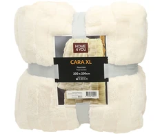 Home4You Pledas CARA XL 200x230 cm, baltas