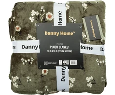 Lova Home4You Antklodė „PLUSH MEADOW XL“, 230 x 230 cm, alyvuogių žalios spalvos