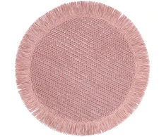 Home4You Stalo kilimėlis SUZAN D38cm, džiutas, violetinės spalvos
