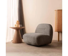 Fotelis Novanook Lounge kėdė, BOCHIC, 82x83x73 cm, Šviesiai pilka