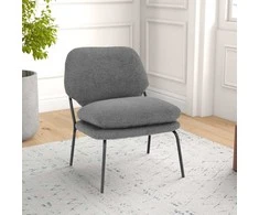 Fotelis Promotions Akcentinė kėdė, 62x76x80 cm, pilka
