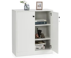 Promotions Sandėliavimo spintelė su 3 lentynomis 72x34x85,5 cm balta/juoda