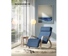 Fotelis Songmics Supamoji kėdė 121,5x67x84 cm Mėlynas Bertas