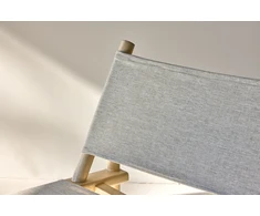 Fotelis Venture Design Lounge kėdė Millo 43x40x65 cm Pilka Nature poliesteris mango mediena
