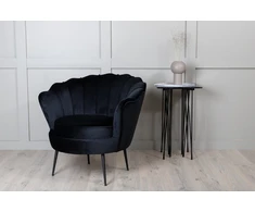 Fotelis Venture Design Sofa, Calais viengubas, 77x76x83 cm, Juoda