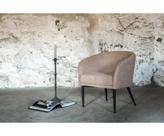Fotelis Venture Design Vieno žmogaus sofa, purvinas, 64x70x83 cm, rudas