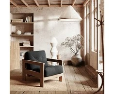 Fotelis WOODMAN Kėdė, MEXICO, 75x105x83 cm, Uosis