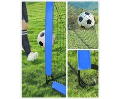 Songmics Vaikų futbolo vartų rinkinys iš 2 iššokančių vartų, mėlynos spalvos