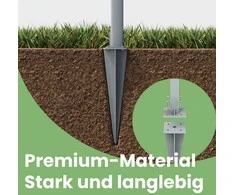 SONGMICS žemės kaištis šoninei markizei, tinkamas tik SONGMICS aliumininiams šoniniams markizams