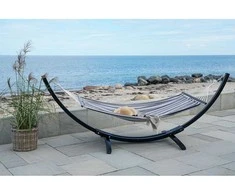 House Hamakas su stovu „Tripoli“, 320 cm, pilkai juodas